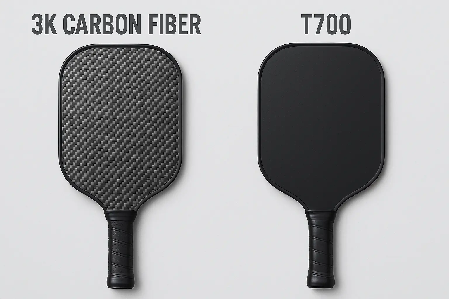 3k Carbon Fiber vs T700 Pickleball Paddle, pickleball paddle t700 vs 3k