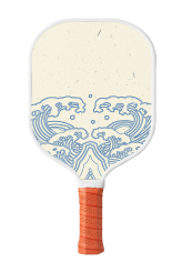 Finished fiberglass pickleball paddle